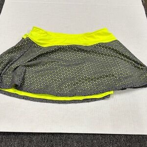 Slazenger Stylish Gray and Yellow Women's Golf Skort